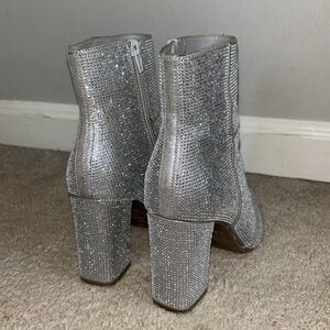 Glitter Heeled Boots
